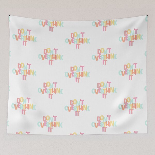 Item preview, Don’t overthink it, a colorful reminder to keep piece and peace of mind designed and sold by adesignworld.