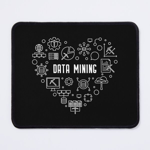 Item preview, Data Mining Heart Computer Science thin line design for Programmers designed and sold by venomousvector.