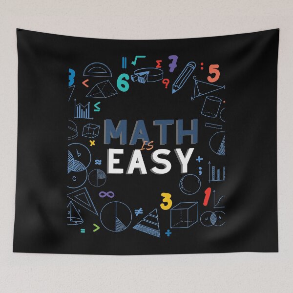 Item preview, Math is easy _ Algebra, Geometry designed and sold by NexCreation.
