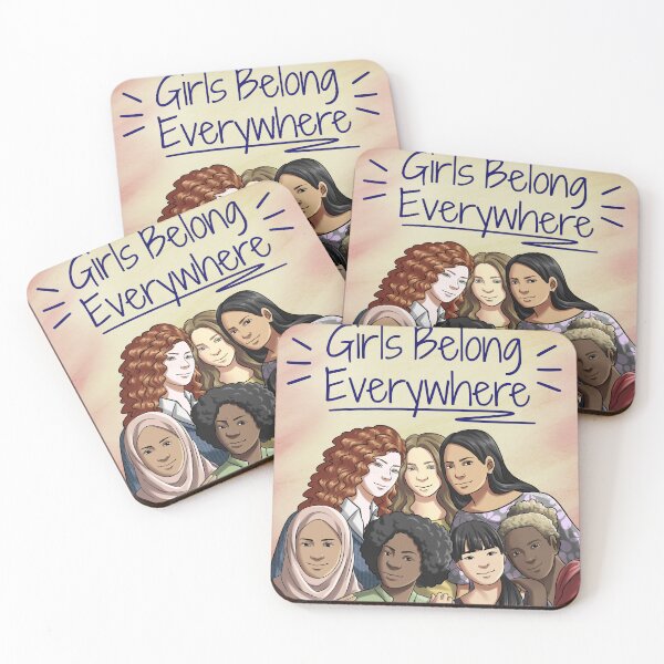 Item preview, Girls Belong Everywhere! designed and sold by LibraryForAll.