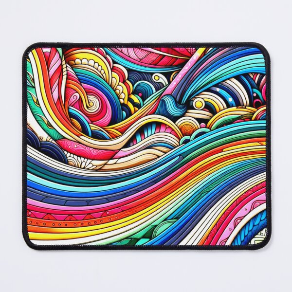 Item preview, Rainbow Strips- colourful vibrant pattern designed and sold by LoveDesignMania.