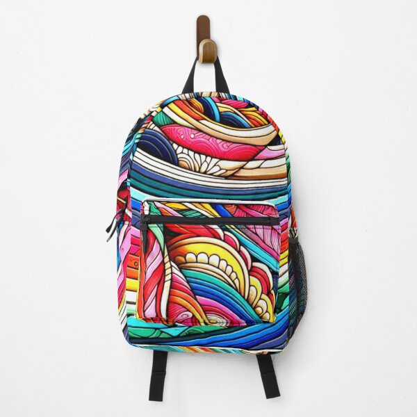 Item preview, Rainbow Strips- colourful vibrant pattern designed and sold by LoveDesignMania.