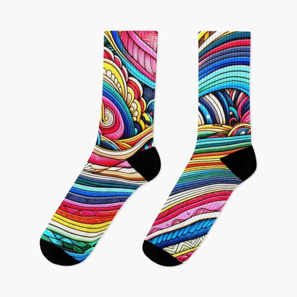 Item preview, Rainbow Strips- colourful vibrant pattern designed and sold by LoveDesignMania.