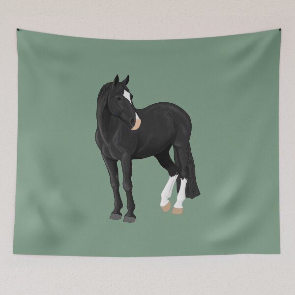 Item preview, Black Warmblood Horse designed and sold by DappledMoon.