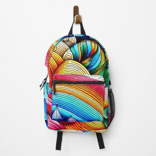 Item preview, Rainbow Strips- colourful vibrant pattern designed and sold by LoveDesignMania.