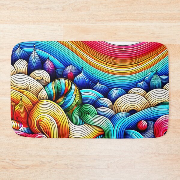 Item preview, Rainbow Strips- colourful vibrant pattern designed and sold by LoveDesignMania.