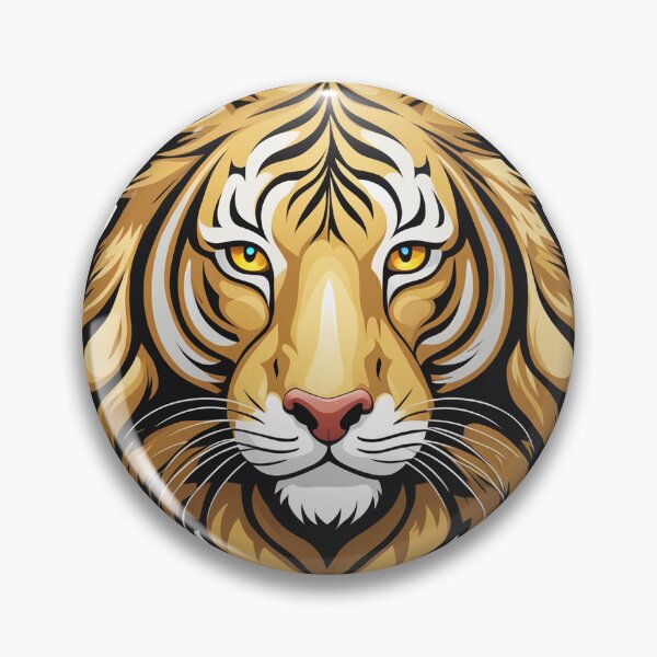 Item preview, Royal Golden Tiger Sticker designed and sold by the-cc.