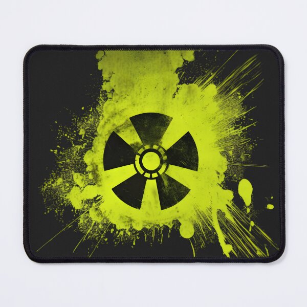 Item preview, Radioactive Symbol on Green-Yellow Splash Background designed and sold by Jackflash2023.