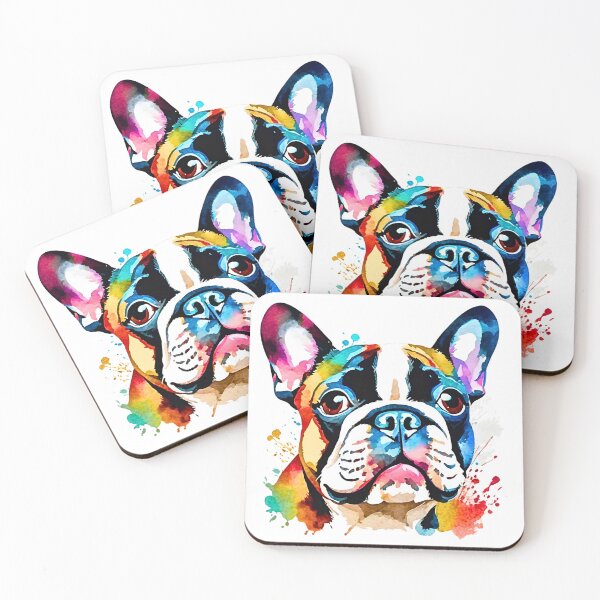 Item preview, Watercolor French Bulldog Portrait designed and sold by Fredster1966.