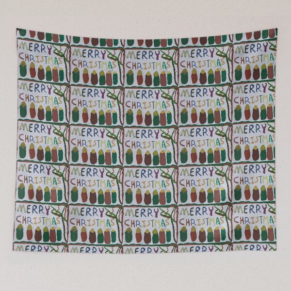 Item preview, Six Coloured Candles With A Colourful Merry Christmas  designed and sold by PodmenikArt.