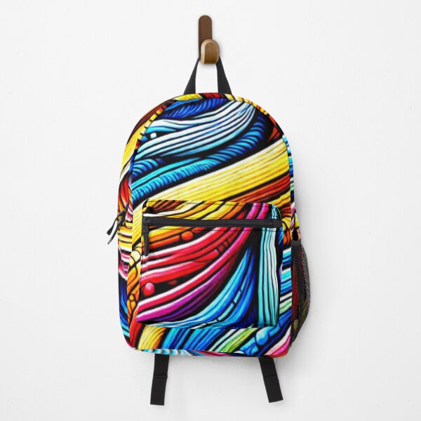 Item preview, Rainbow Strips- colourful vibrant pattern designed and sold by LoveDesignMania.