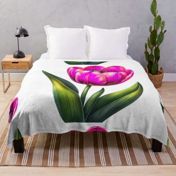 Artikelvorschau, Rosa Tulpen-Aquarellmalerei entworfen und verkauft von Star-Fragment.