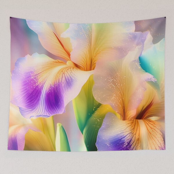 Item preview, Glowing Irises designed and sold by Red Witch Art.