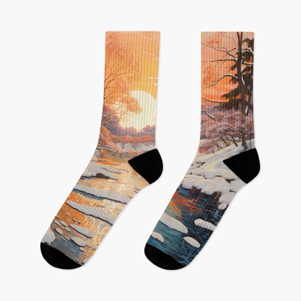 Item preview, First snow landscape designed and sold by Red Witch Art.