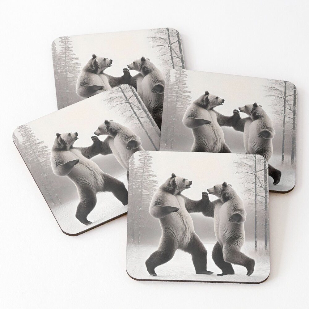 Item preview, Coasters (Set of 4) designed and sold by PIGCASSOSAIART.