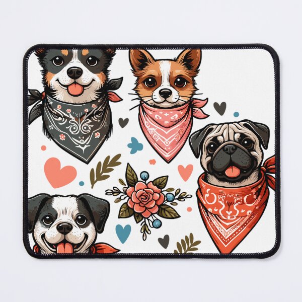 Item preview, Dogs with bandanas designed and sold by LongIslandDesgn.
