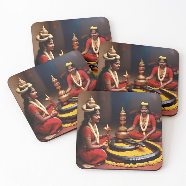 Item preview, INDIA SNAKE PRAYERS designed and sold by PIGCASSOSAIART.