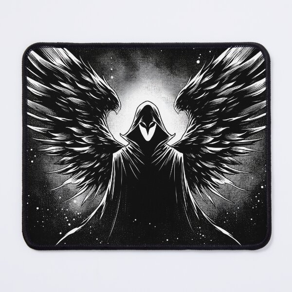 Item preview, shadowy winged man designed and sold by Michael Yang.