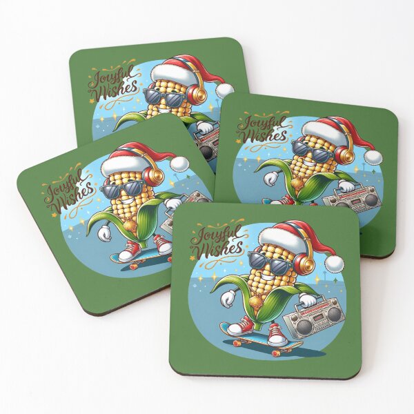 Item preview, Joyful wishes Funny corn in a musical style designed and sold by ArtFeverShop.