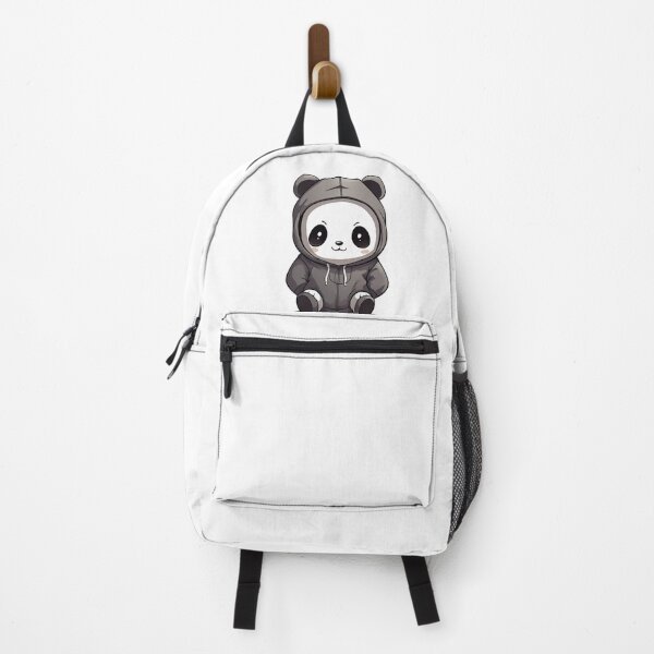 Item preview, Cute anime panda wearing hoodie designed and sold by hermeneutic.