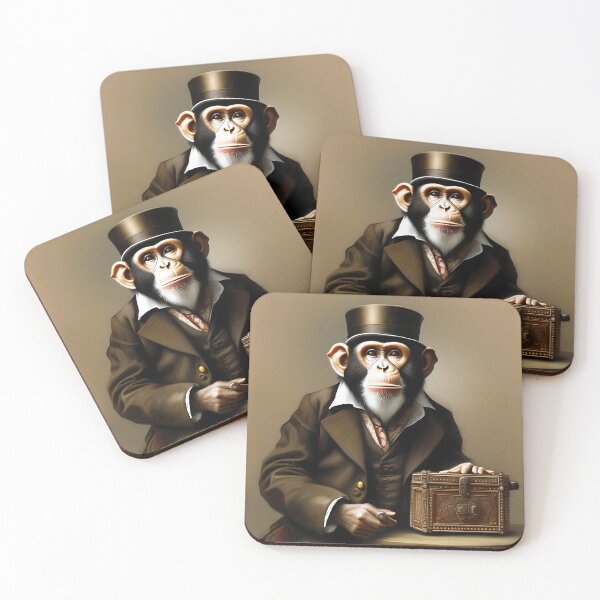 Item preview, MONKEY ORGAN GRINDER designed and sold by PIGCASSOSAIART.