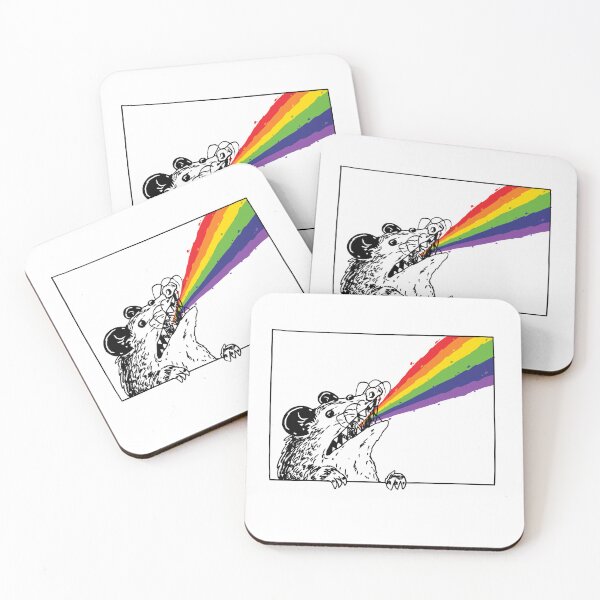 Item preview, Opossum Rainbow designed and sold by PopcornpunkART.