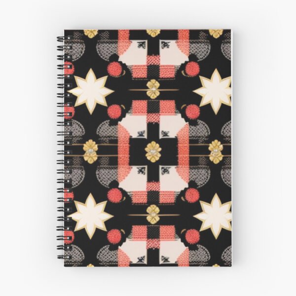 Item preview, Preppy peach and black star pattern  designed and sold by Roxburylane.
