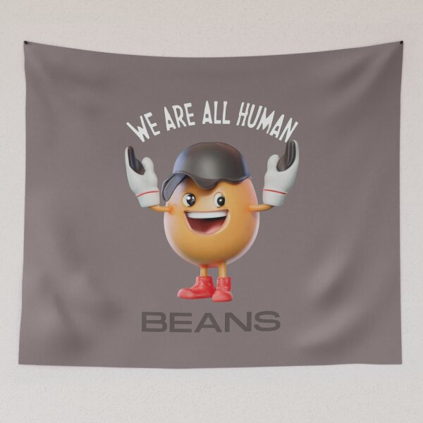 Item preview, We are all human beans - funny quote designed and sold by Superdealkoeln.