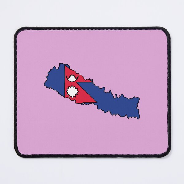 Item preview, Nepal country shape flag designed and sold by Rachael Taylor.