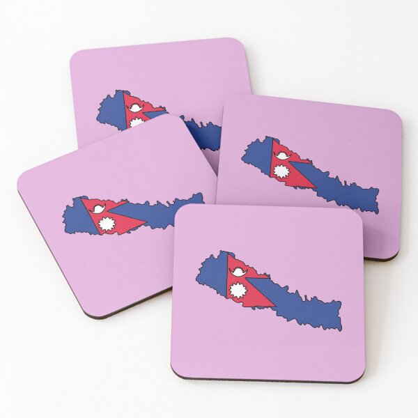 Item preview, Nepal country shape flag designed and sold by Rachael Taylor.