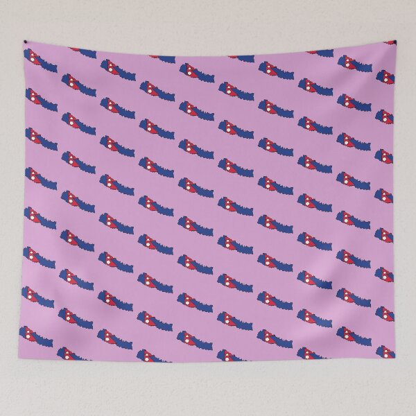 Item preview, Nepal country shape flag designed and sold by Rachael Taylor.
