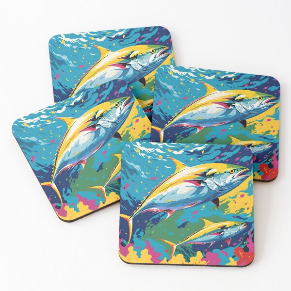 Item preview, NEON YELLOWTAIL FISH designed and sold by PIGCASSOSAIART.