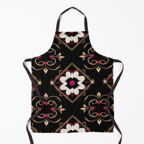 Item preview, Fancy floral in red white black and gold designed and sold by Roxburylane.