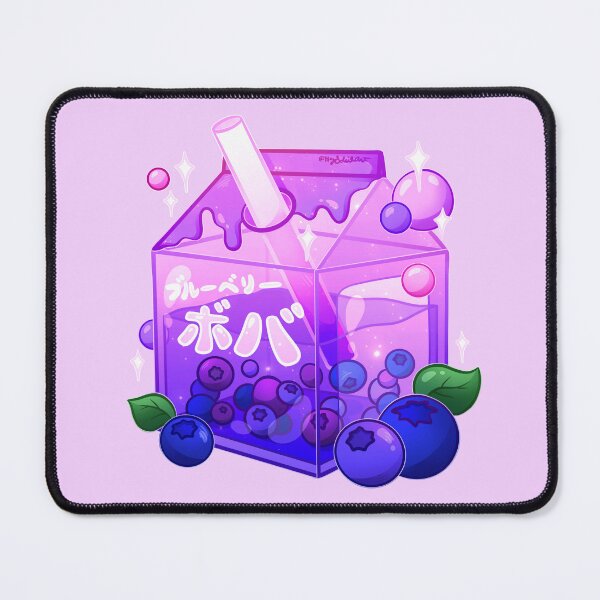 Item preview, Aesthetic Blueberry Boba Carton designed and sold by heysoleilart.