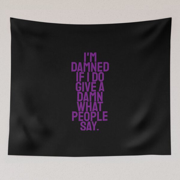 Item preview, I'm damned if I do give a damn what people say - Lavender Haze by Taylor Swift designed and sold by sorciere-bleue.