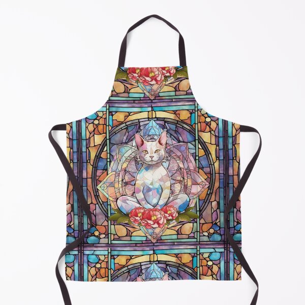 Item preview, Stained Glass Yoga Cat , Yoga Cats Gift, Yoga Position designed and sold by danaJG.