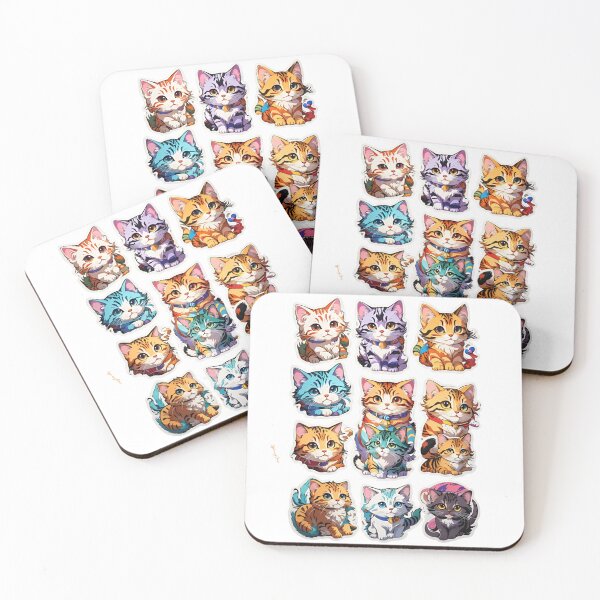 Item preview, Cute Cats sticker designed and sold by SpicyOne.