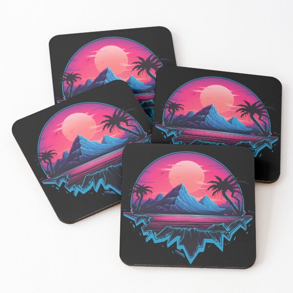 Item preview, 80's Retrowave Synth Island  designed and sold by Nightarcade.