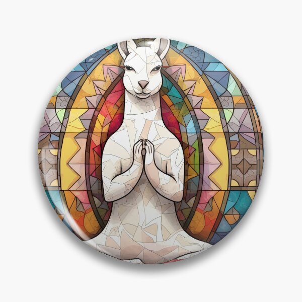 Artikelvorschau, Buntglas-Tier-Yoga, Yoga-Tier-Geschenk, Yoga-Position entworfen und verkauft von danaJG.
