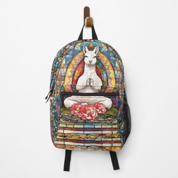 Artikelvorschau, Buntglas-Tier-Yoga, Yoga-Tier-Geschenk, Yoga-Position entworfen und verkauft von danaJG.