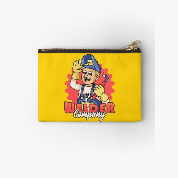 Item preview, Welder Company, a male cartoon retro mascot using workshop welding equipment designed and sold by Kevyn Adha.