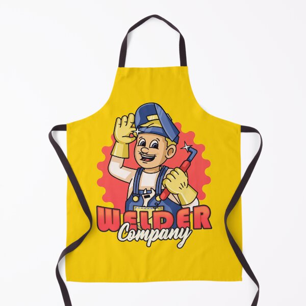Item preview, Welder Company, a male cartoon retro mascot using workshop welding equipment designed and sold by Kevyn Adha.