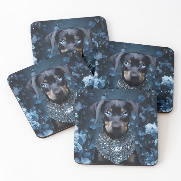 Item preview, Jewelled Doberman designed and sold by Nocturne  Paws.