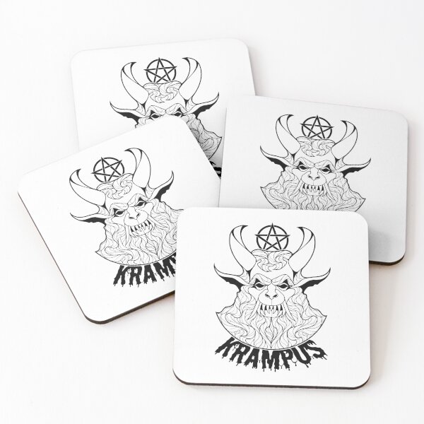 Item preview, Merry Krampus Horror Christmas Demon with Occult Symbol designed and sold by ObsidianDaz.