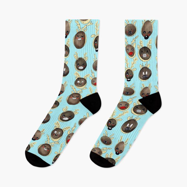 Item preview, Reindeer with blue background  designed and sold by missmann.
