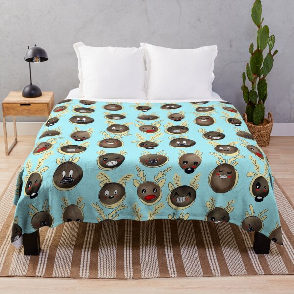 Item preview, Reindeer with blue background designed and sold by missmann.