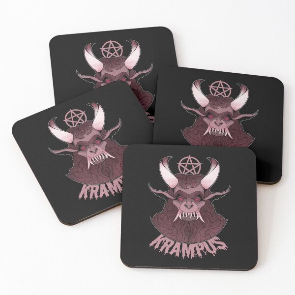 Item preview, Merry Krampus Horror Christmas Demon with Occult Symbol designed and sold by ObsidianDaz.