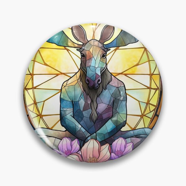 Artikelvorschau, Buntglas-Tier-Yoga, Yoga-Tier-Geschenk, Yoga-Position entworfen und verkauft von danaJG.