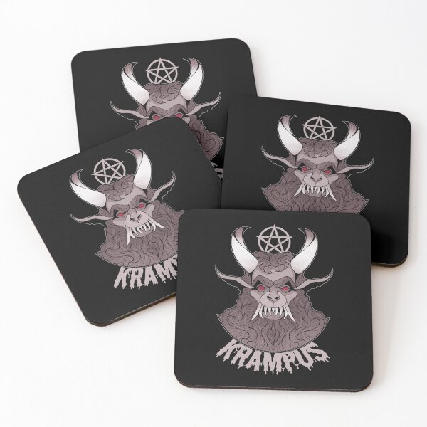 Item preview, Merry Krampus Horror Christmas Demon with Occult Symbol designed and sold by ObsidianDaz.