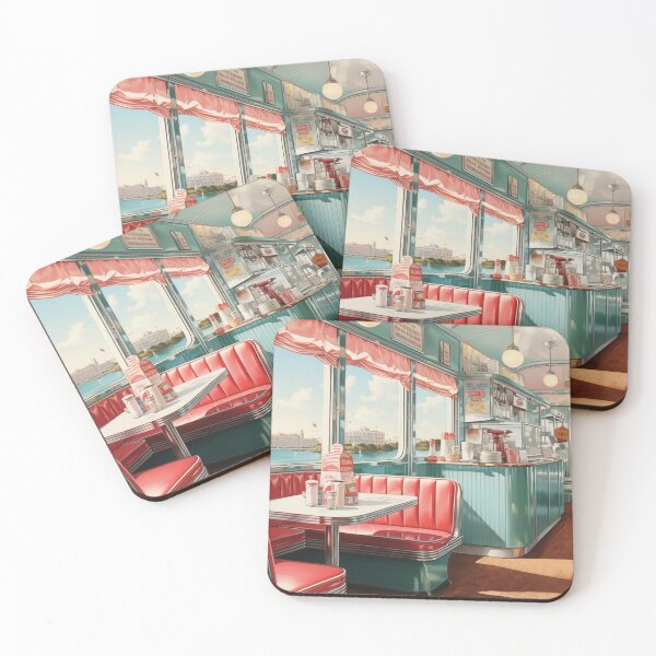 Item preview, Sunny Retro Diner Art Poster designed and sold by KoosGagiano.